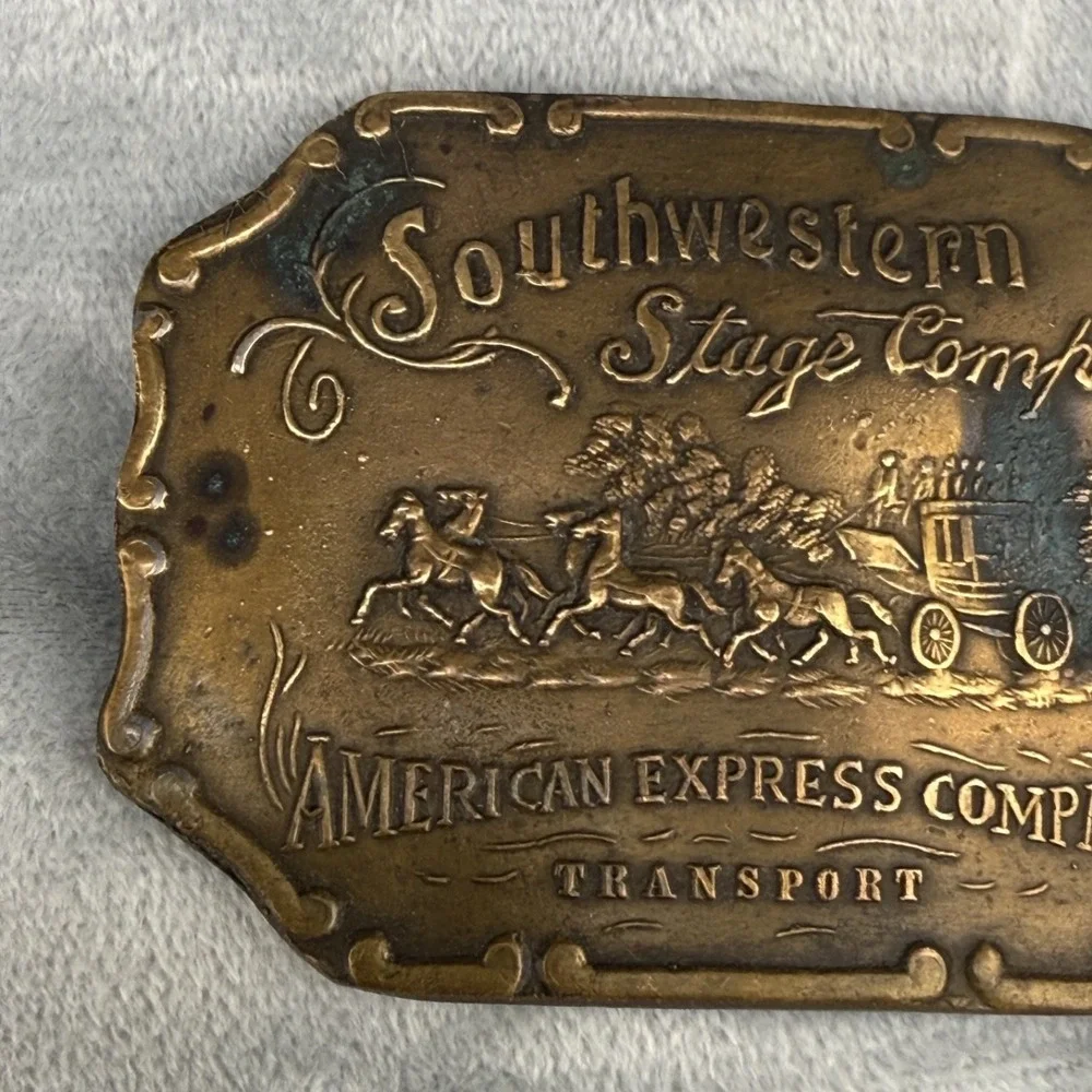 Vintage Belt Buckle‎ Southwestern Stage Company American Express Company